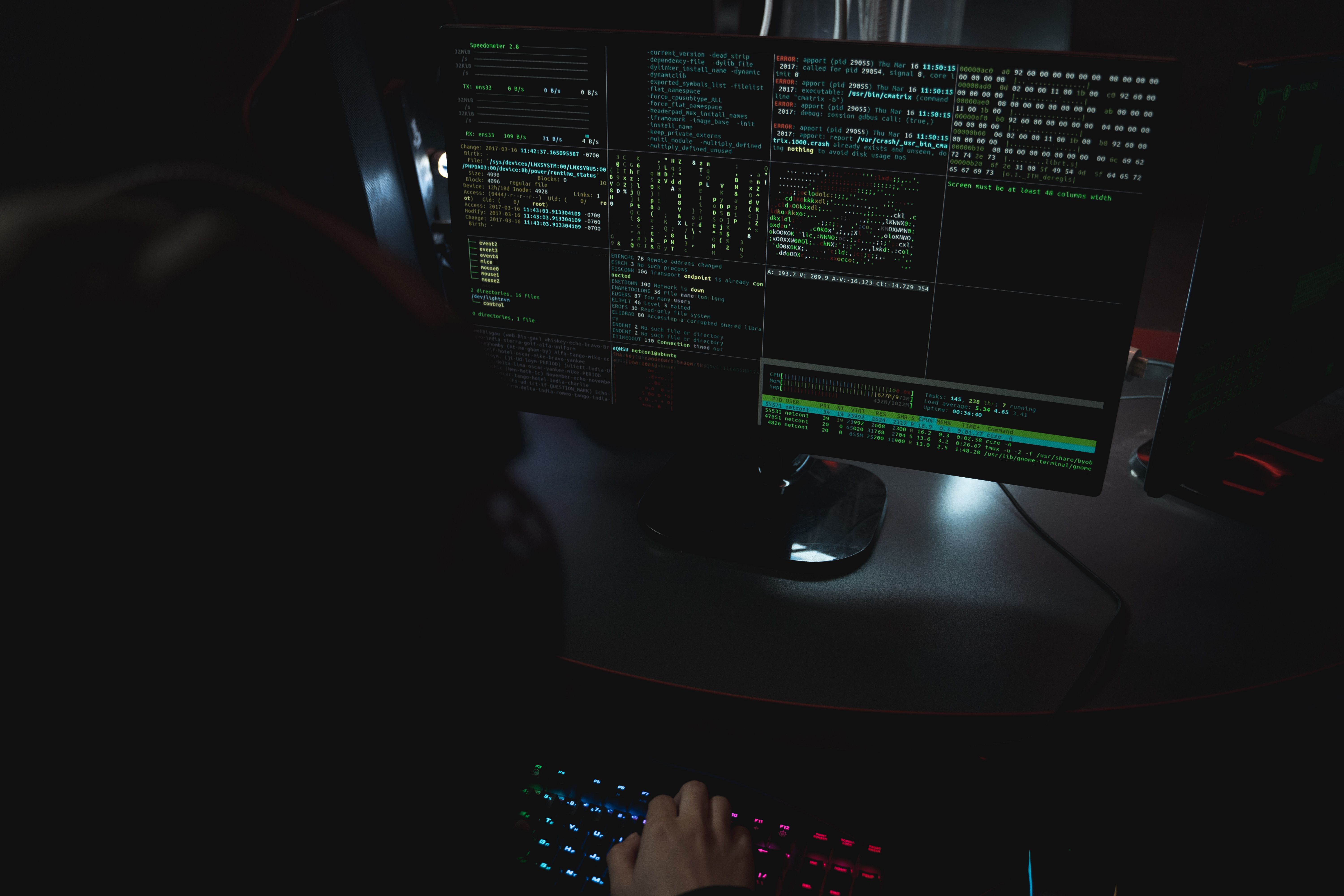 Security operations engineer monitoring systems